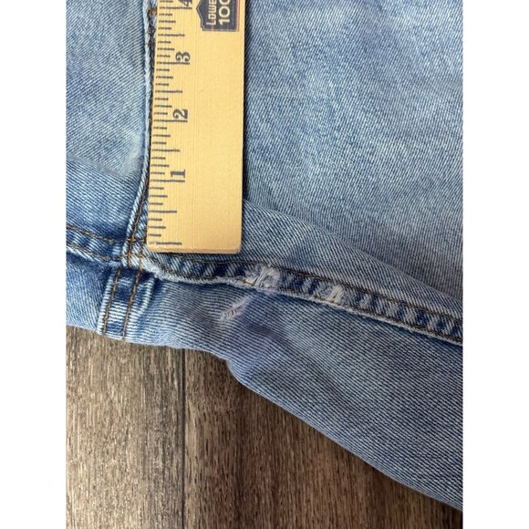 VINTAGE 90'S LEVI'S 551 WOMENS RELAXED FIT TAPERED LEG 14 SHORT COTTON USA Y2K - Picture 6 of 12